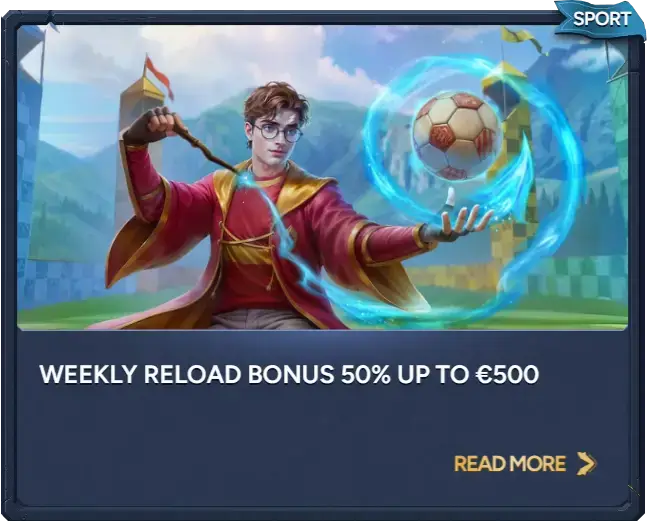 Første innskuddsbonus 100% opptil €100 / 1 000 NOK